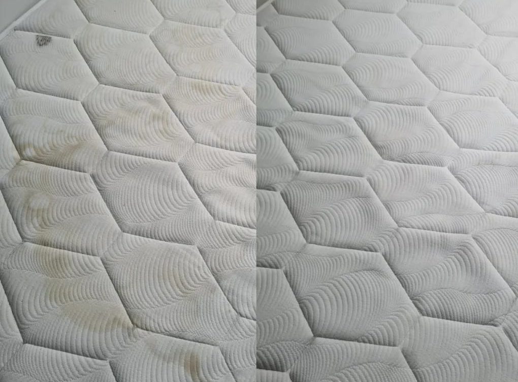 Avant/après nettoyage matelas